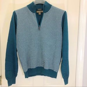 Zipper From Classic Fit Men’s Sweater